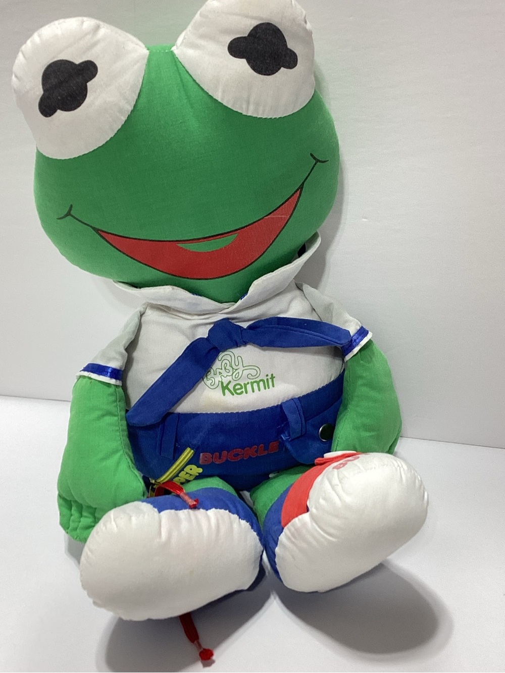 Kermit the Frog Doll Learn & Play Dress Me Toy Muppet Babies 1986 Aviva